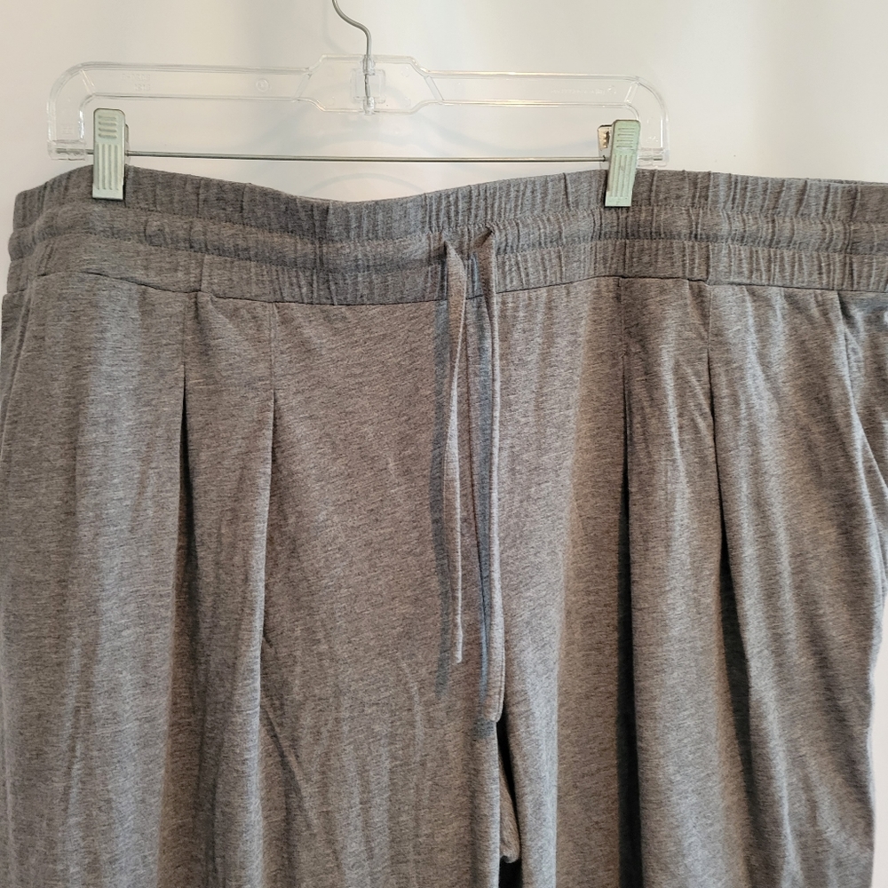 Any Body 3X Grey Drawstring Casual Pants NWOT Side Pockets - Picture 2 of 7